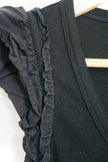 The Niners by Hatch Black Sleeveless Ribbed Dress Size Large