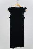 The Niners by Hatch Black Sleeveless Ribbed Dress Size Large
