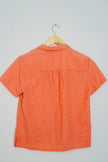 Maeve by Anthropologie Coral Embroidered Blouse Size 4