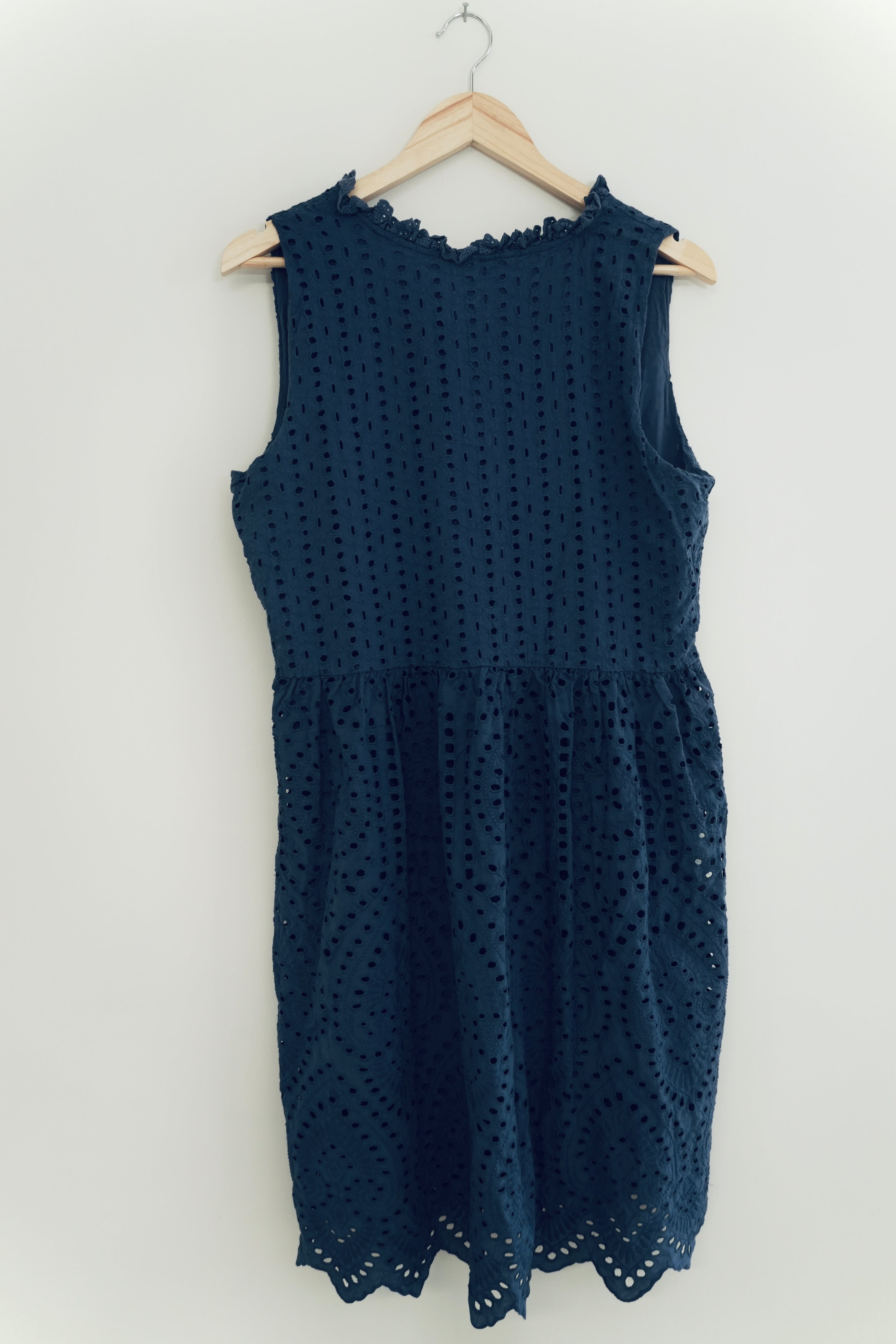 Sundance Sleevless Navy A-Line Dress Size X-Large