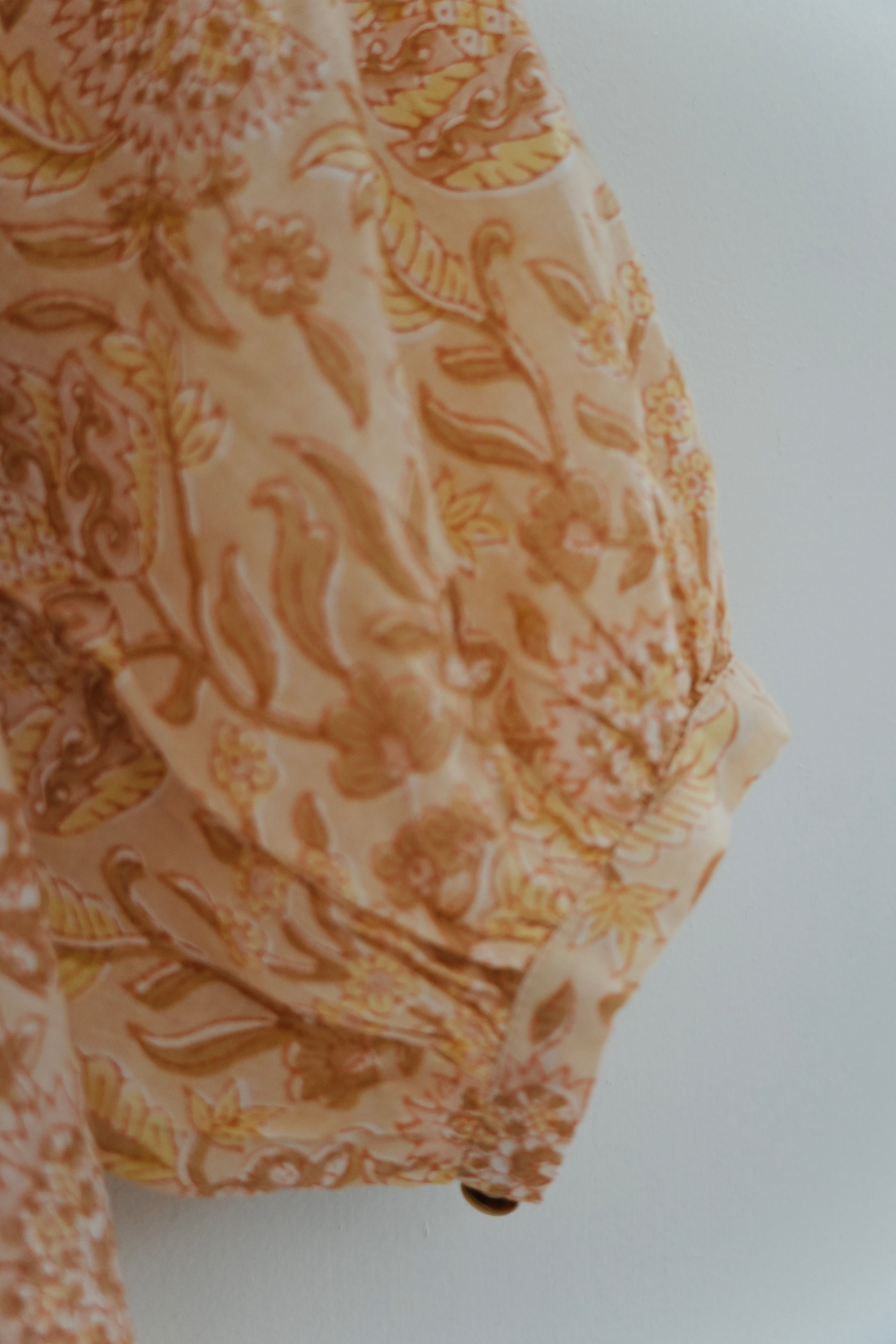 Cleobella Floral Smocked Blouse Size Small