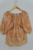 Cleobella Floral Smocked Blouse Size Small