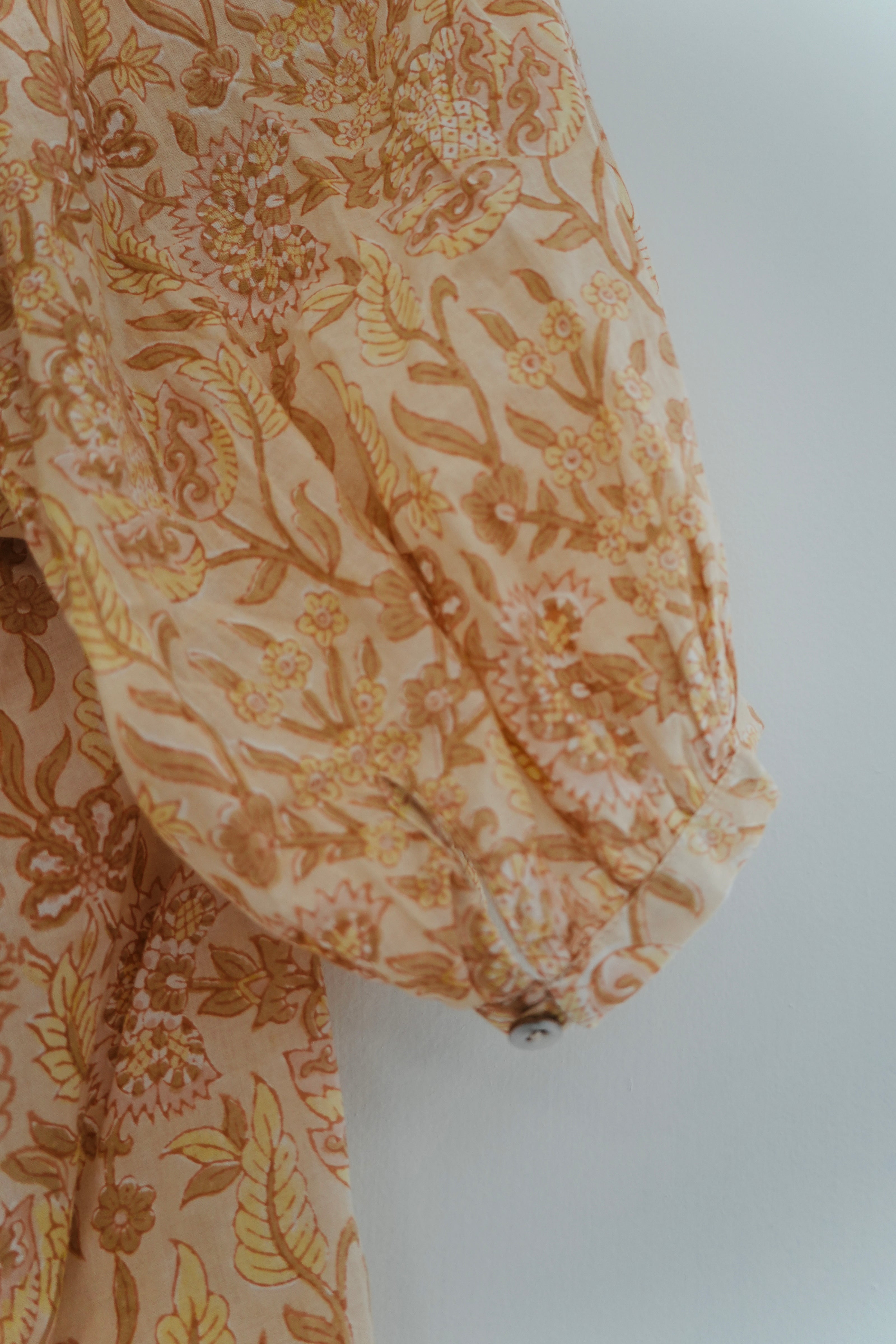 Cleobella Floral Smocked Blouse Size Small