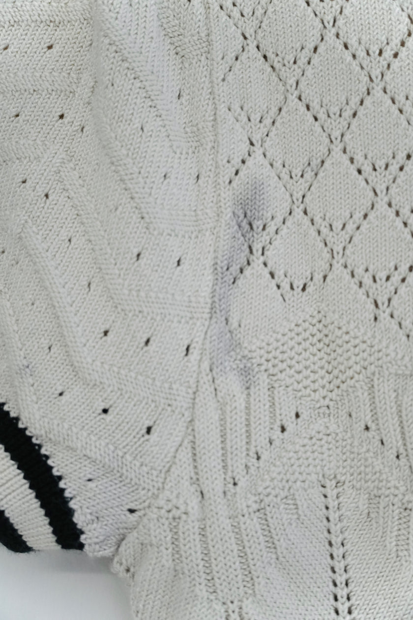 Maeve by Anthropologie Open Stitch Cream Sweater Top Size Large