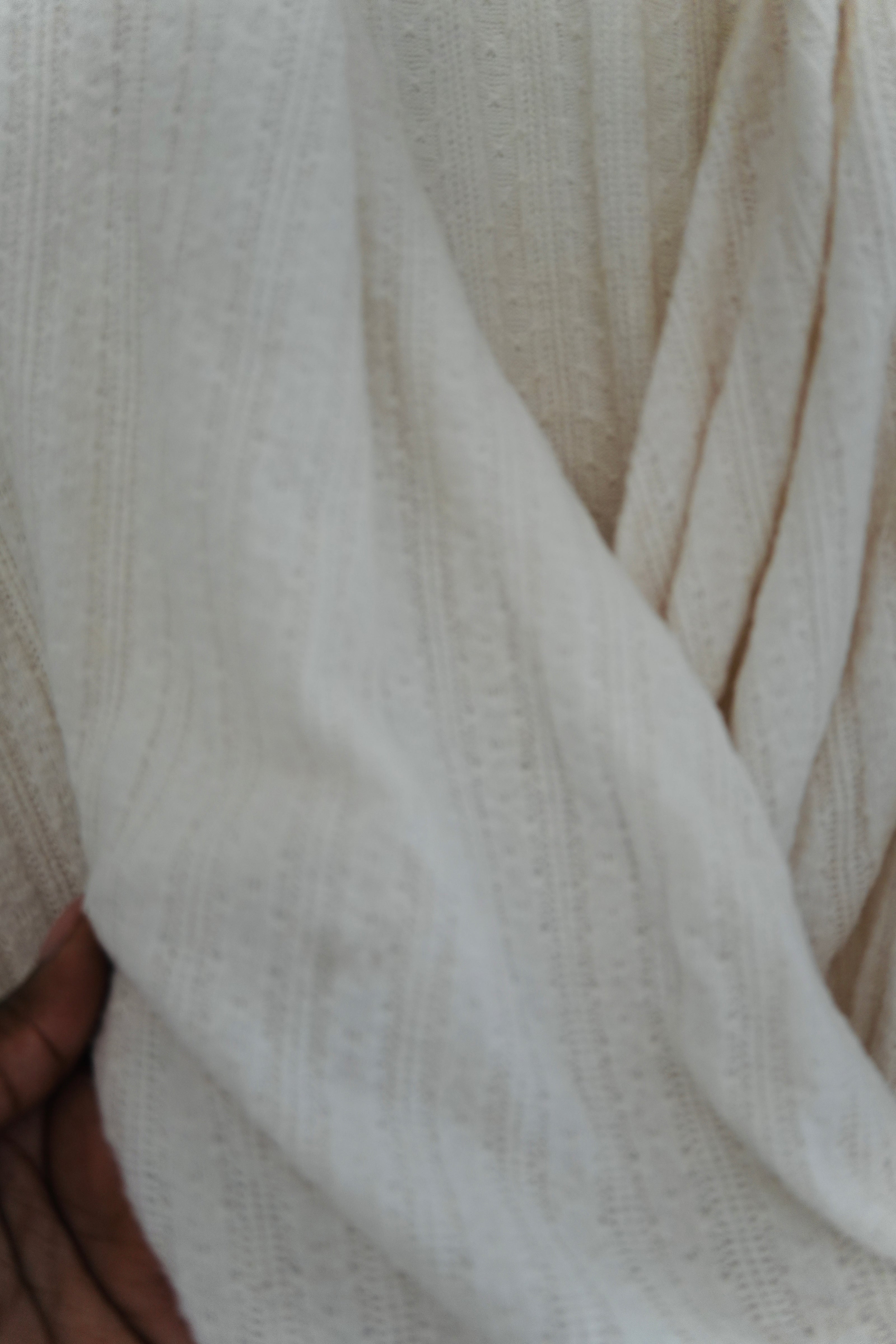 Maeve by Anthropologie Ivory Surplice Sweater Size Small