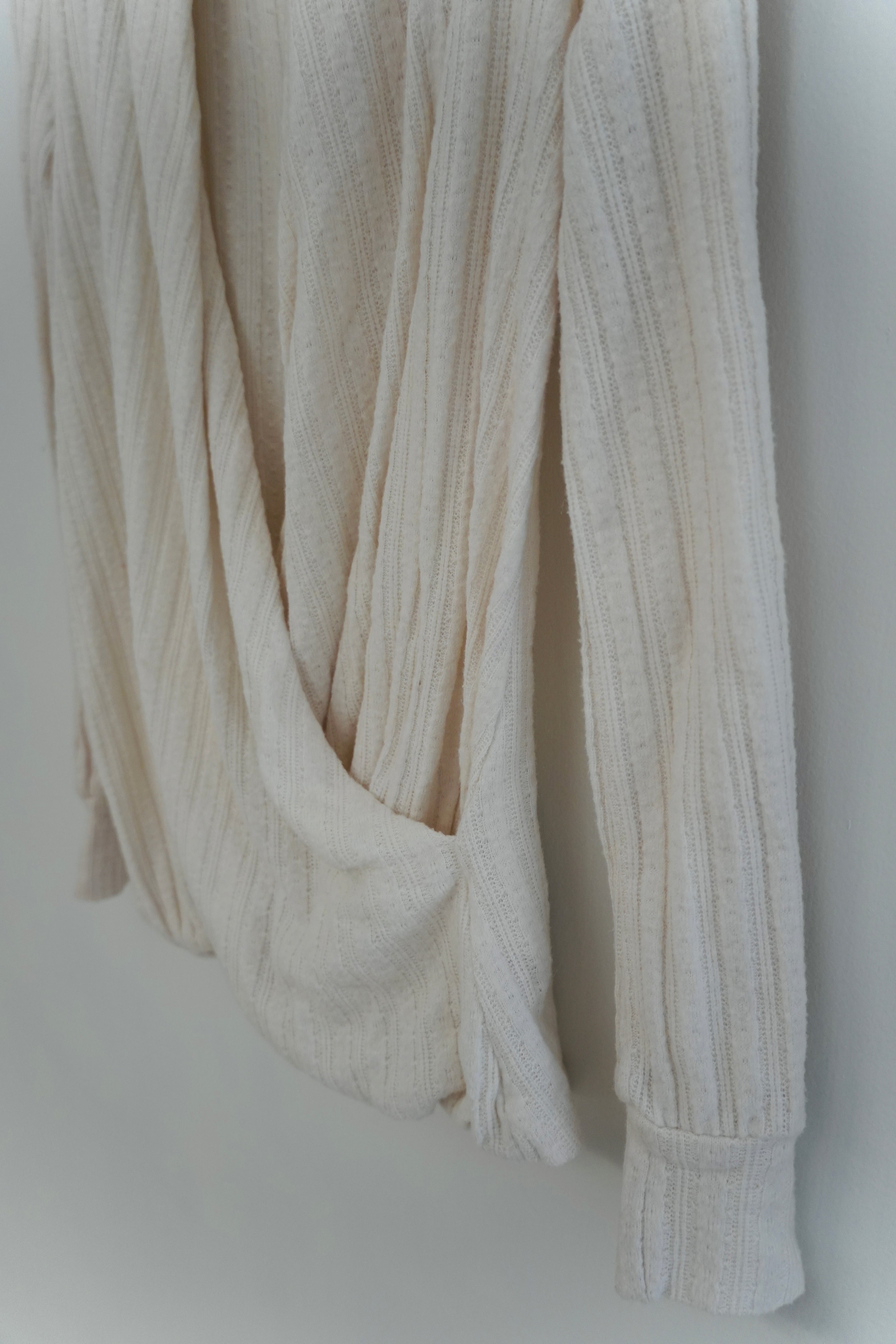 Maeve by Anthropologie Ivory Surplice Sweater Size Small