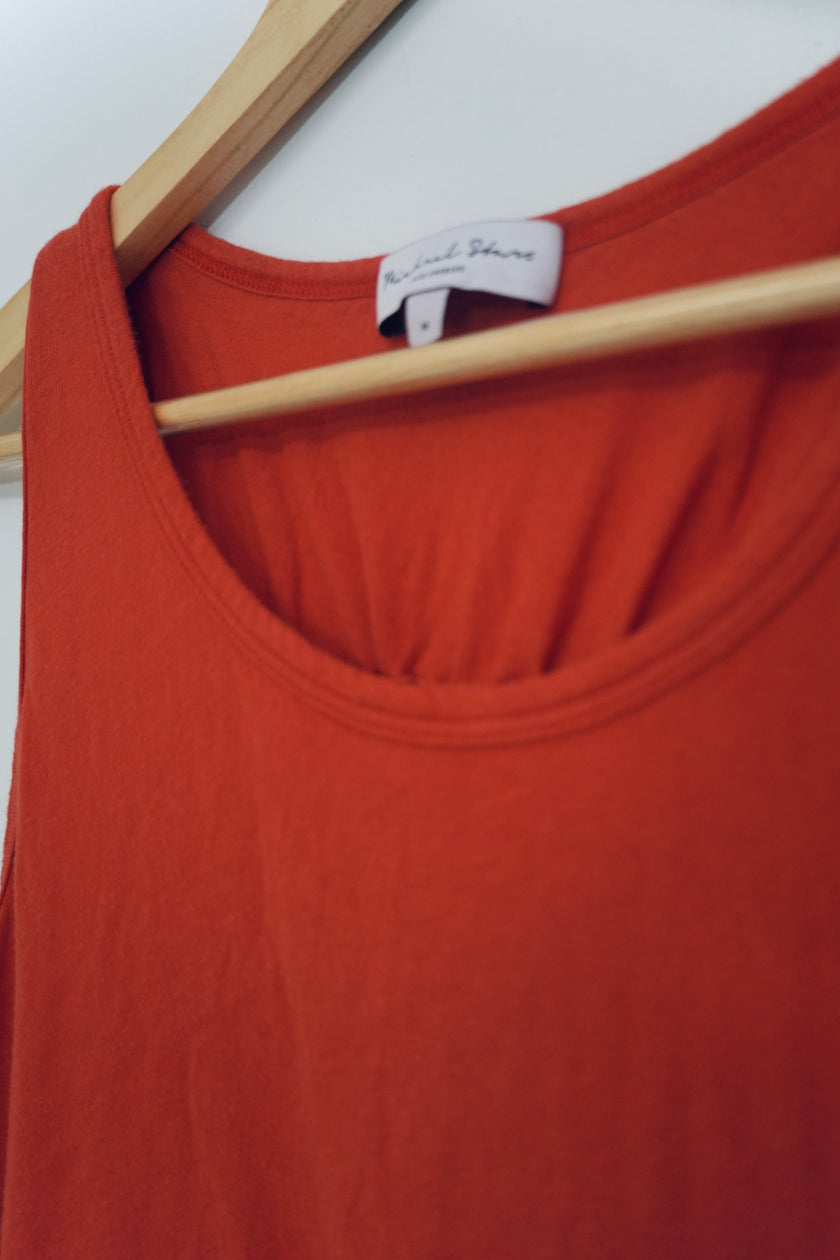 Michael Stars Orange Tank Shift Dress Size Medium