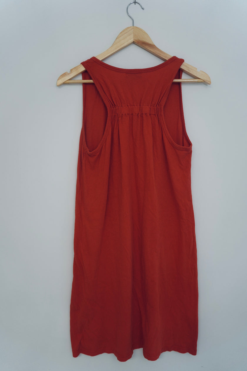 Michael Stars Orange Tank Shift Dress Size Medium