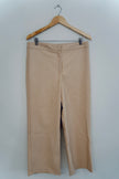 Bagatelle Collection Beige Faux Leather Pants Size Medium