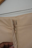 Bagatelle Collection Beige Faux Leather Pants Size Medium
