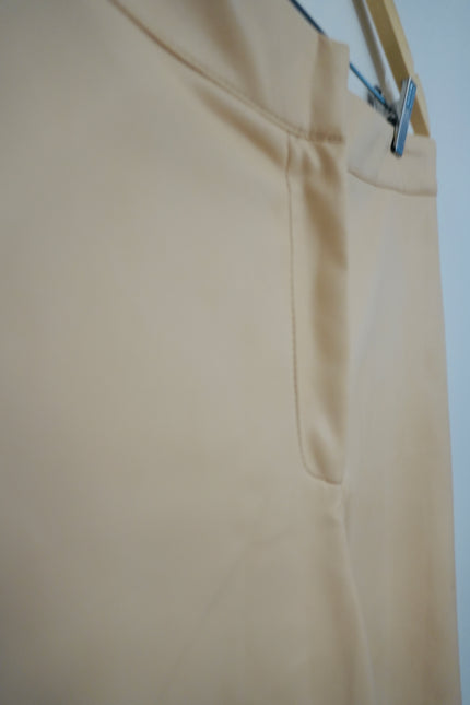 Bagatelle Collection Beige Faux Leather Pants Size Medium