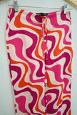 Zara Pink and Orange Bootcut Pants Size Small