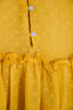 Zara Trafaluc Collection Mustard Yellow Embroidered Long Sleeve Blouse Size Medium