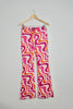 Zara Pink and Orange Bootcut Pants Size Small