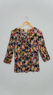 Maeve by Anthropologie Floral Button Up Blouse Size 8