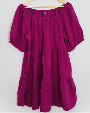 Old Navy Purple Tiered Dress Size X-Large