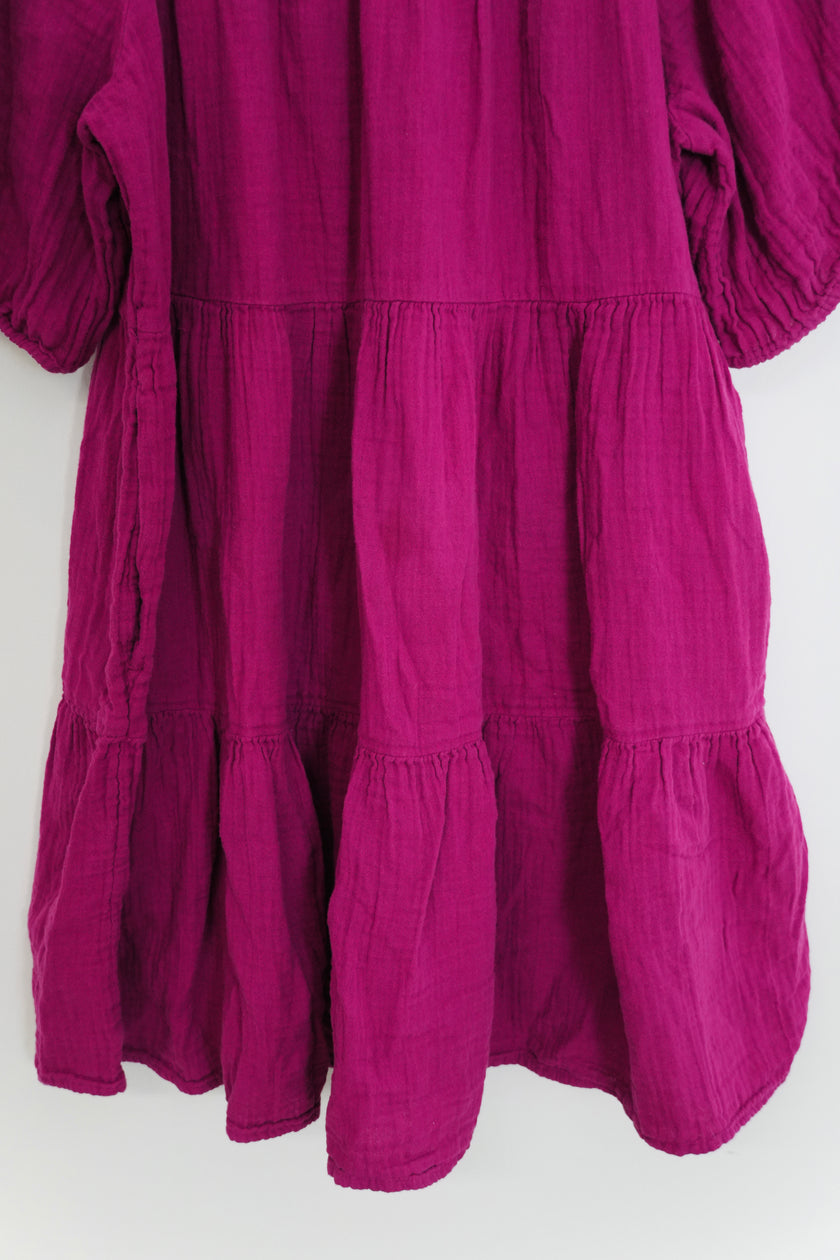Old Navy Purple Tiered Dress Size X-Large