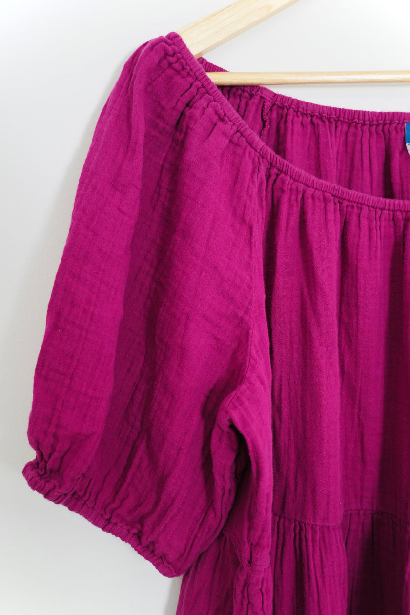 Old Navy Purple Tiered Dress Size X-Large