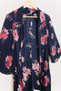 Patrons of Peace Navy And Floral duster Size Small