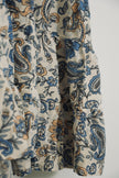 Patrons of Peace Blue and Yellow Paisley Dress Size Medium