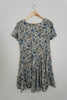 Patrons of Peace Blue and Yellow Paisley Dress Size Medium
