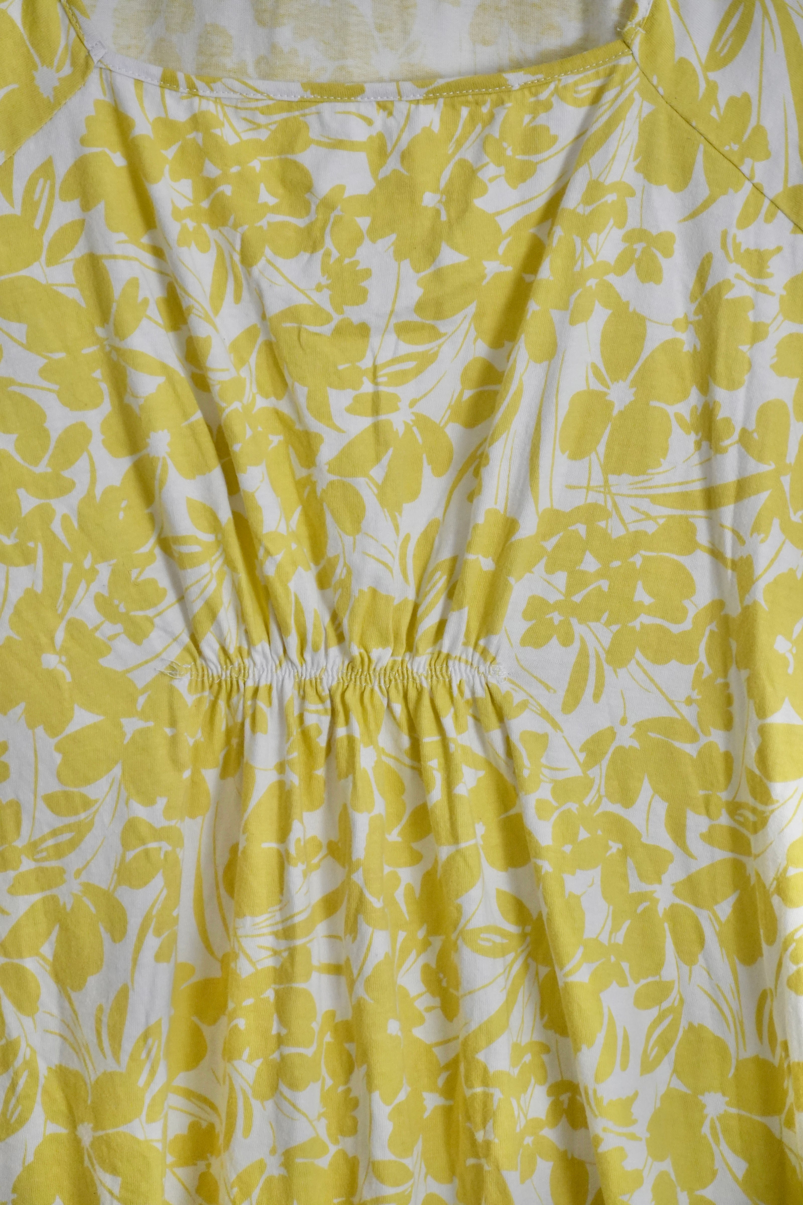 Stan Herman Printed Knit Jersey Square Neck Maxi Dress Size Medium