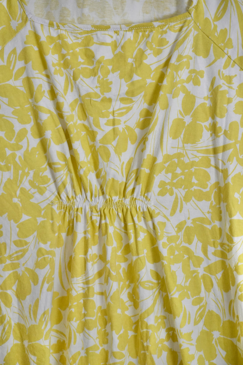Stan Herman Printed Knit Jersey Square Neck Maxi Dress Size Medium