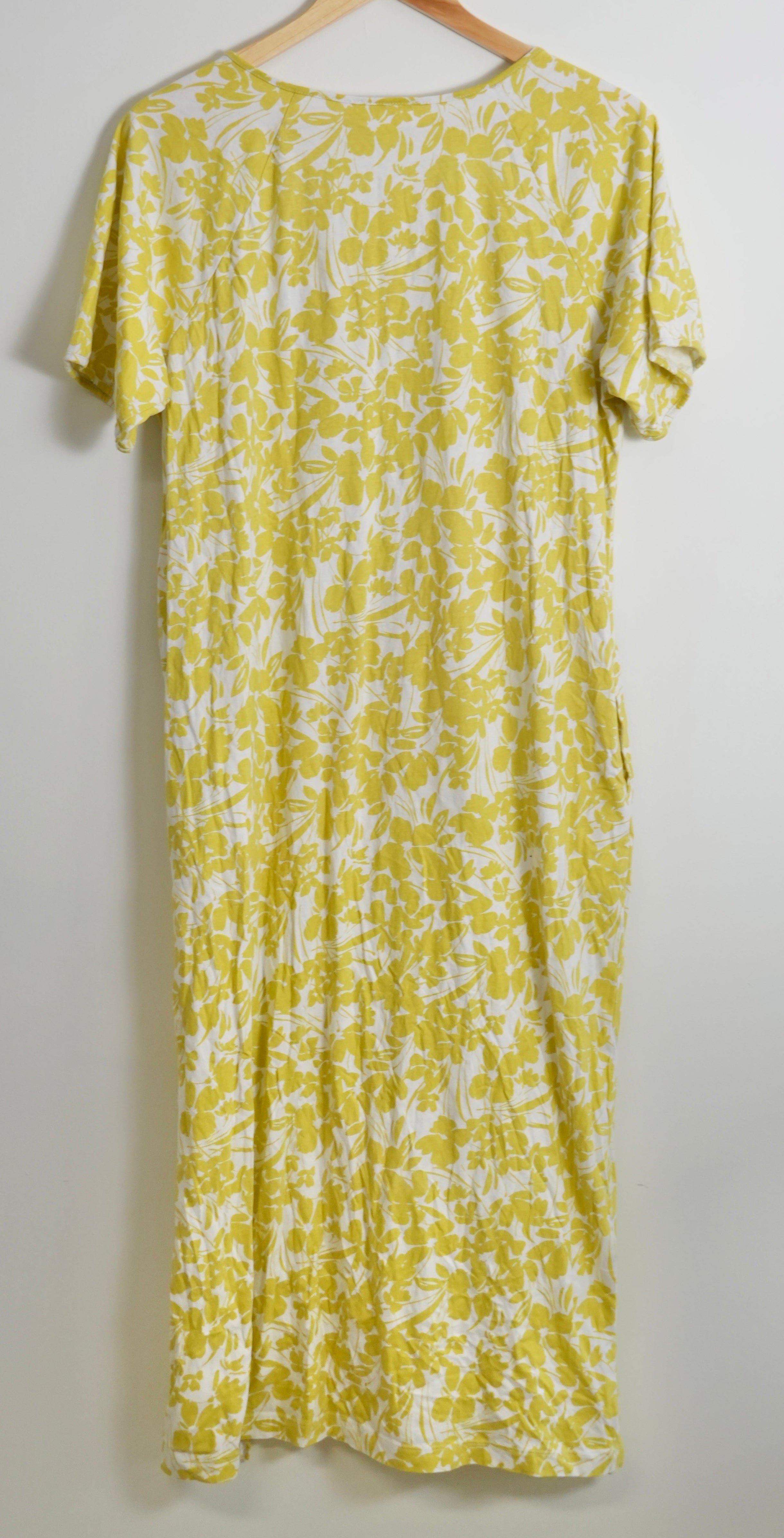 Stan Herman Printed Knit Jersey Square Neck Maxi Dress Size Medium