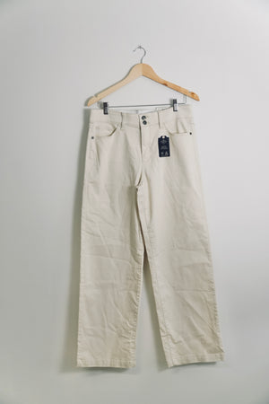 St. John’s Bay High Rise Wide Leg Jeans in Birch Size 10