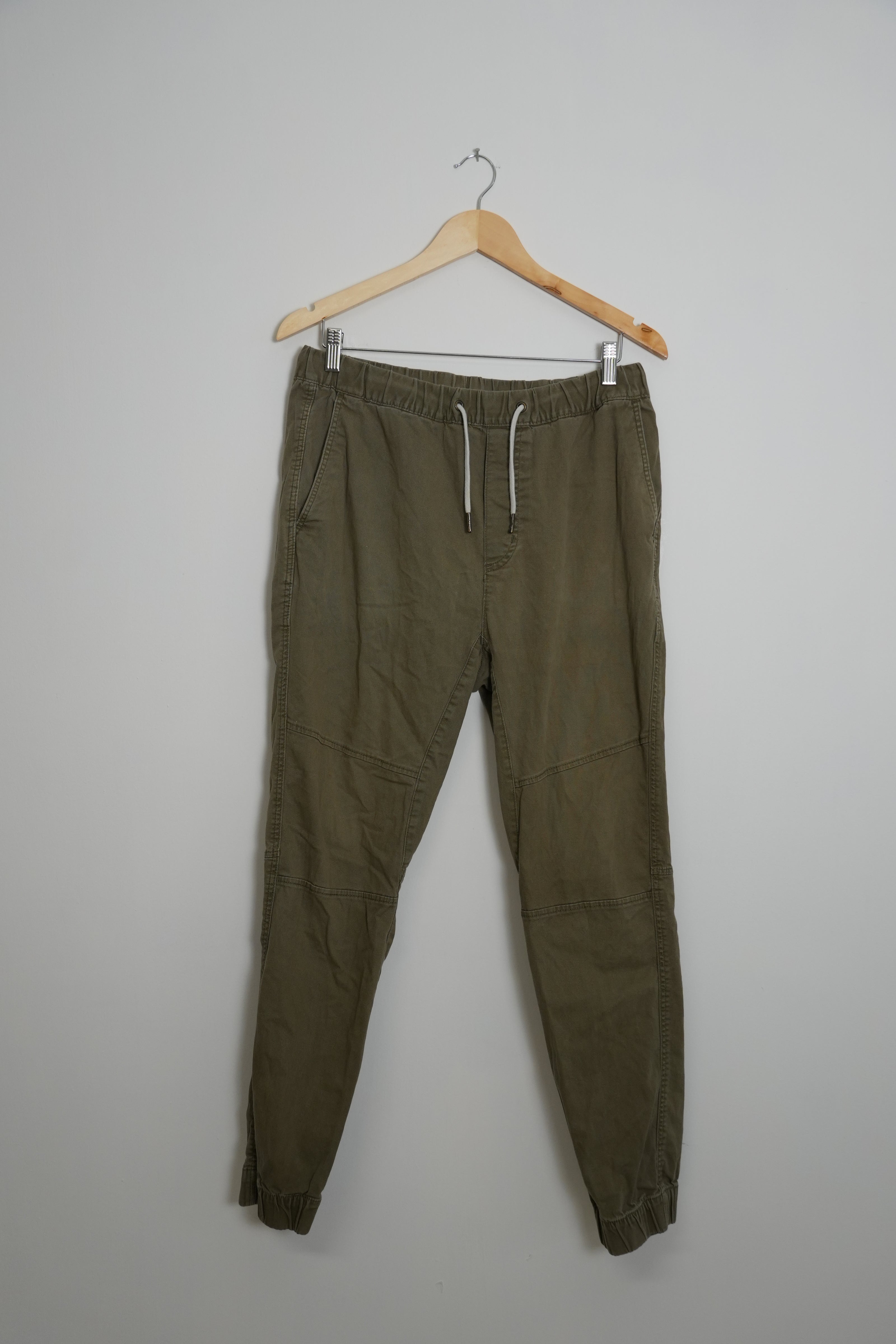 Men’s Green Cargo Pants With Strings H&M Size 32