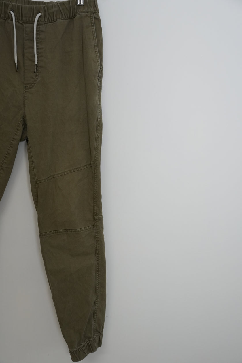 Men’s Green Cargo Pants With Strings H&M Size 32