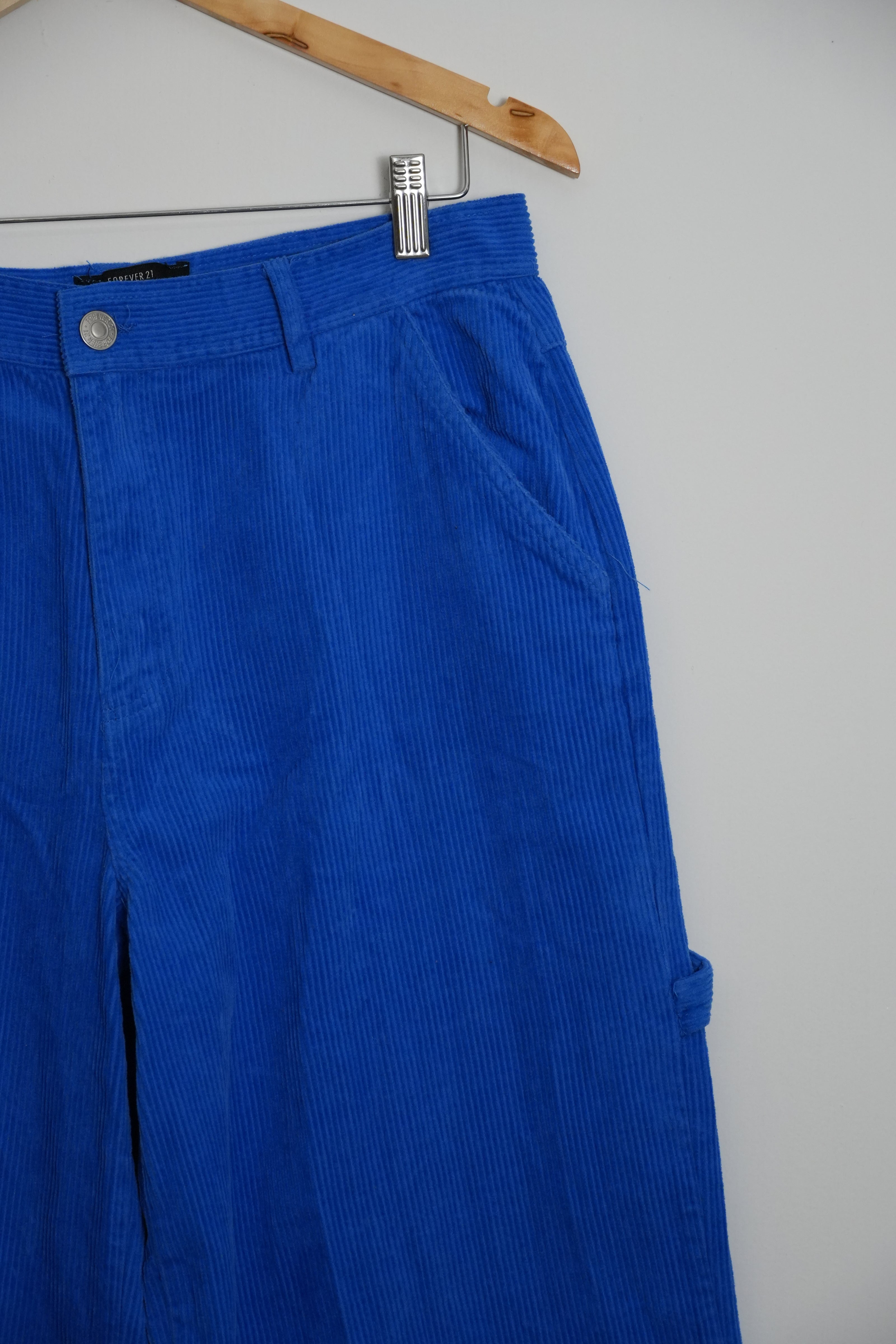 Blue Corduroy Pants Forever 21 Size Extra Large