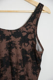 Black “Bleach Stained” Tank Top No Boundaries Size Large