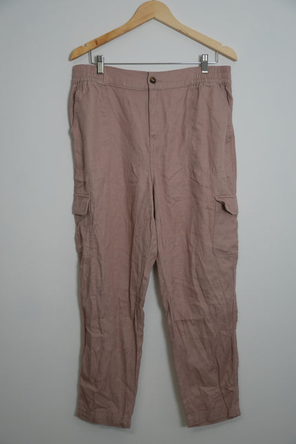 Cargo Pant Wonderly Size Large in Pink