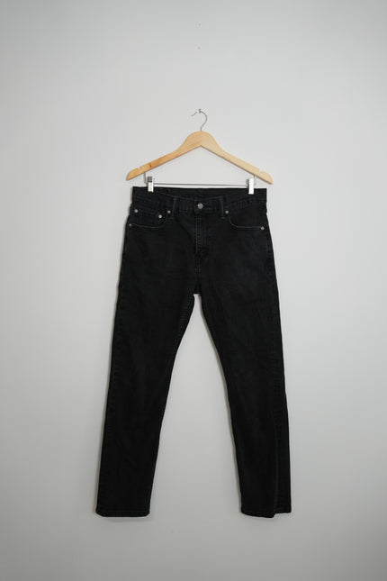 Levi Strauss & Co 502 Men's Black Denim Jeans 33Wx32L