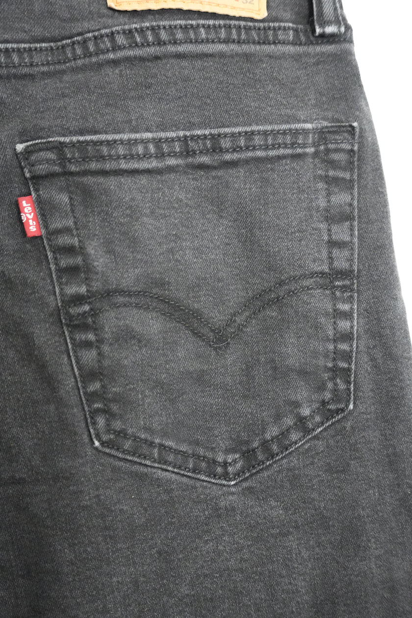 Levi Strauss & Co 502 Men's Black Denim Jeans 33Wx32L