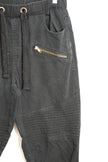 Men’s Vibes Gold Black Moto Slim Straight Jogger Pants Size Medium