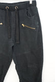 Men’s Vibes Gold Black Moto Slim Straight Jogger Pants Size Medium