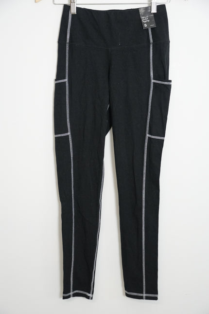 Soho New York & Company High Waisted Black Leggings with Pockets Size Small