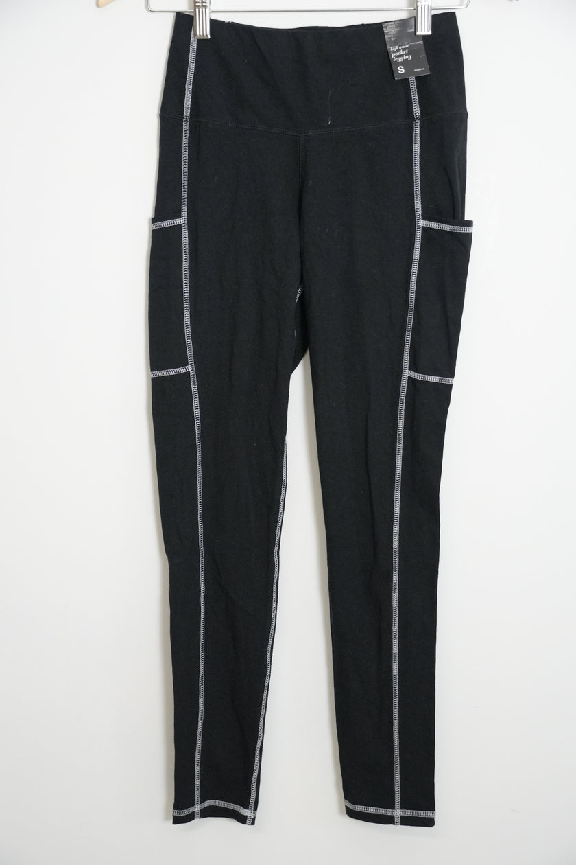Soho New York & Company High Waisted Black Leggings with Pockets Size Small