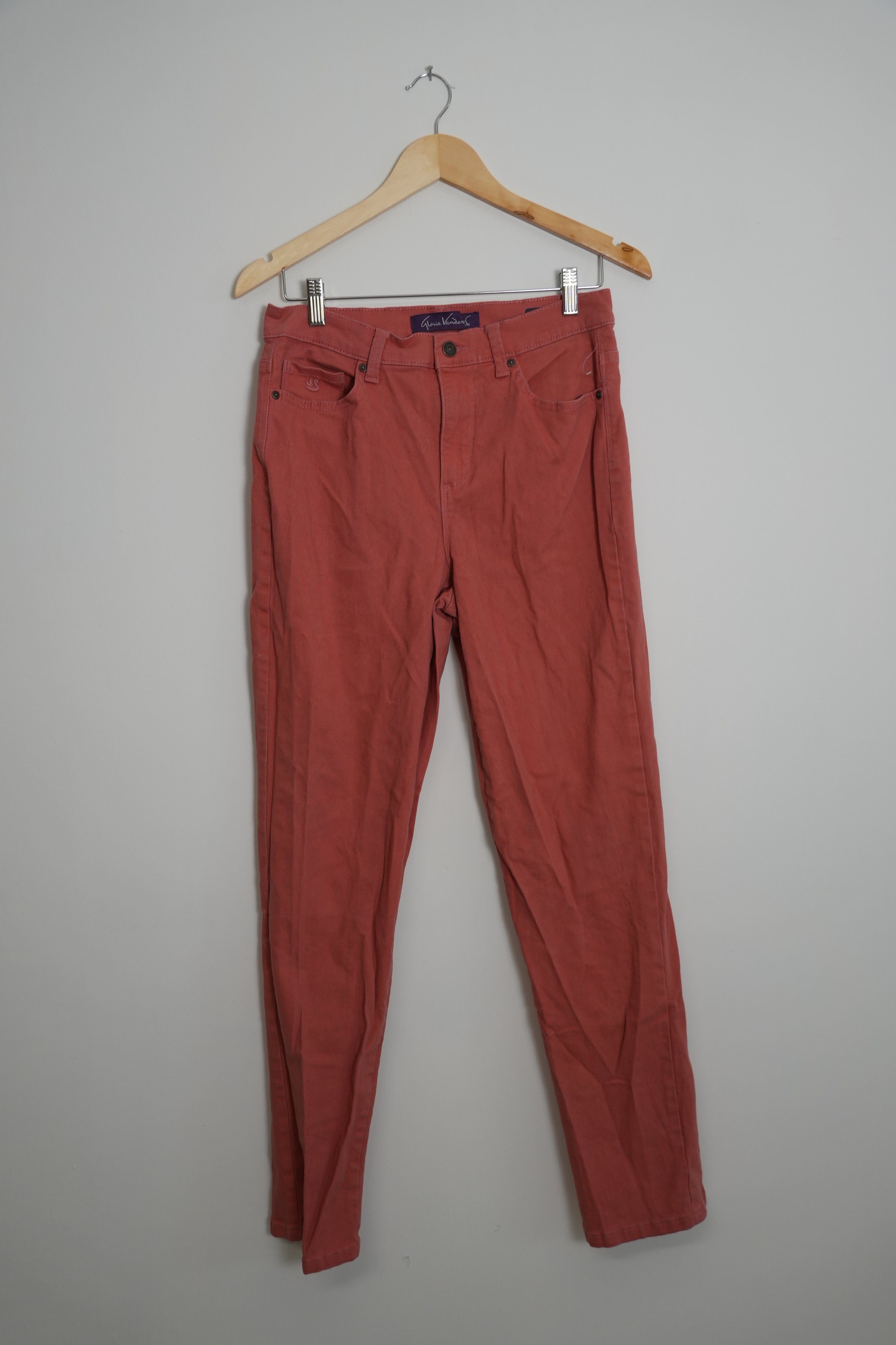 Gloria Vanderbilt Amanda Classic Tapered Fit Coral Jeans Size 6