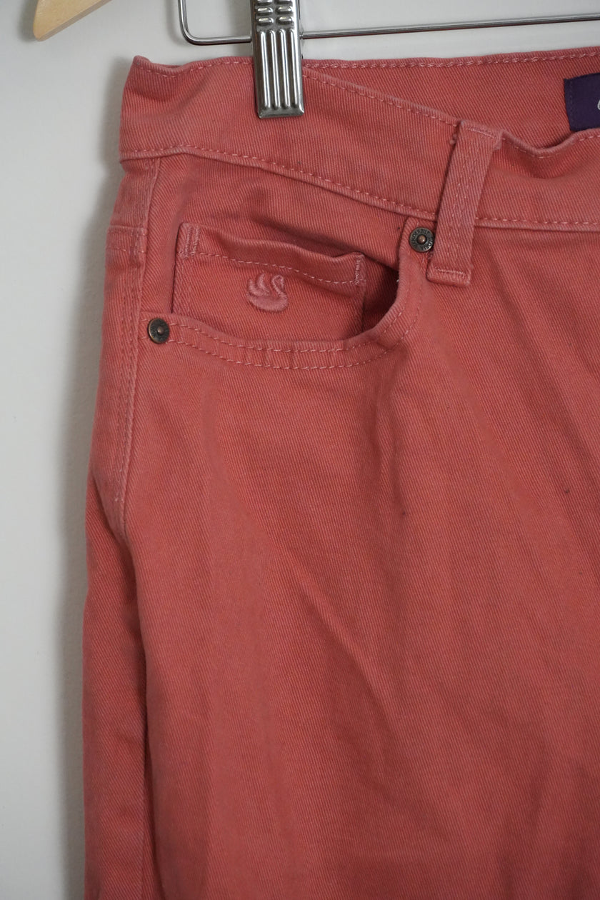 Gloria Vanderbilt Amanda Classic Tapered Fit Coral Jeans Size 6