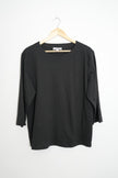 Southern Lady Black Long Sleeve Top Size 1X