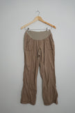 Maternity Rollup Cargo Khaki Pant Size Large - Oh Baby by Motherhood