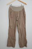 Maternity Rollup Cargo Khaki Pant Size Large - Oh Baby by Motherhood