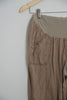 Maternity Rollup Cargo Khaki Pant Size Large - Oh Baby by Motherhood
