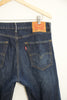 Men’s Levi 505 Dark Wash Jeans Size 33X32
