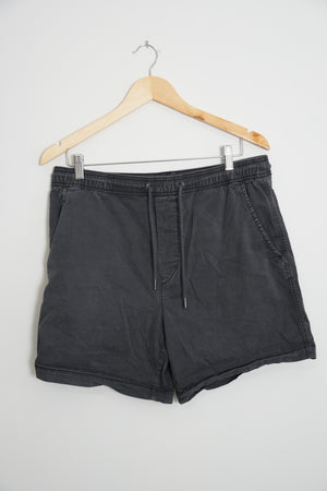 American Eagle Shorts Women Medium Gray Elastic Waist Drawstring Casual