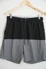 Black and Grey Men's Swim Shorts with Pockets Size Medium -George