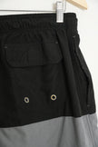 Black and Grey Men's Swim Shorts with Pockets Size Medium -George